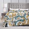 Mofusand Plush Blanket Students Flannel Bedding Throws For Bedroom Soft ized Quality Bedspread Gift Idea