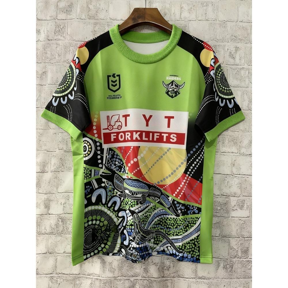 Летняя новая тренировочная регбийная майка Canberra Raiders для мужчин 2026 года и детская спортивная быстросохнущая футболка для мужчин и женщин