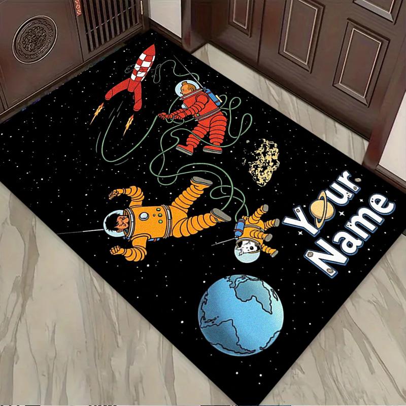 Name Custom Adventures of Tintin Cartoon Carpet Rug for Living Room Bedroom Home Sofa Decoration,Kids play Non-slip Floor Mat