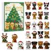 Dog Series Advent Calendar With Acrylic Festive Decor For Christmas Party Gifts