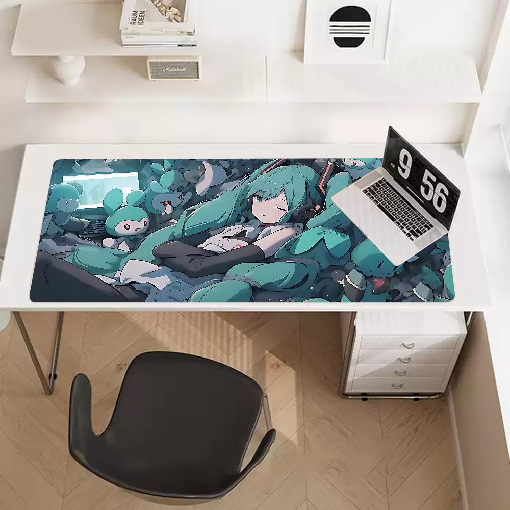 HHatsune MMiku Коврик для мыши Коврик для мыши Новинки Большой игровой коврик для мыши L XL XXL Игровой коврик для мыши Размер Для клавиатур Коврик