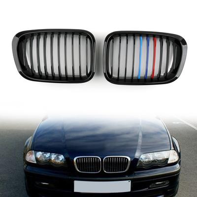 Передняя решетка радиатора 'ноздри' для BMW E46 3 серии 4 двери 1998-2001 M-цвет