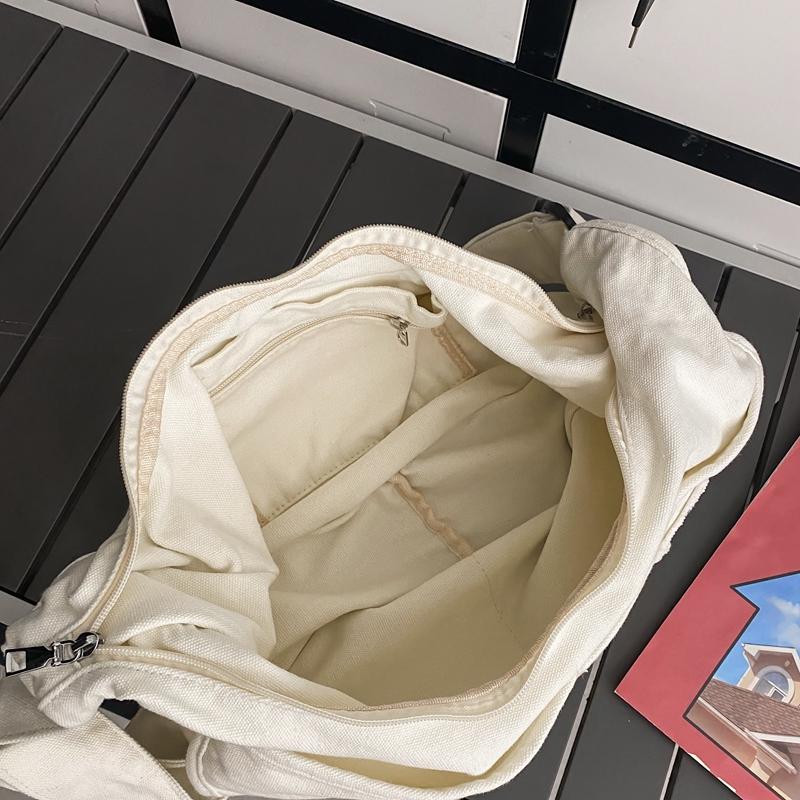 Новая модная женская сумка через плечо, мужская однотонная парусиновая сумка большой вместимости для покупок, сумки через плечо, дорожная школьная сумка-мессенджер