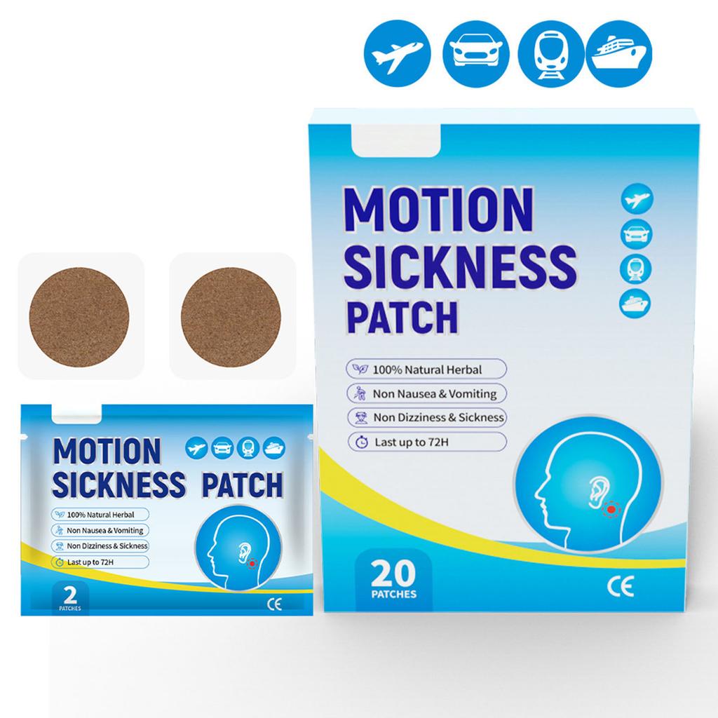Motion Sickness Patch Lightweight Waterproof Portable Airplane Sickness Patch for Travel