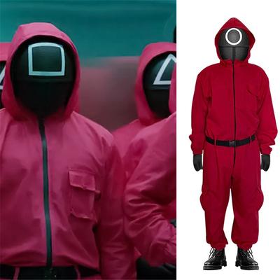 Мужской косплей костюм кальмара злодея с масками для взрослых, нарядное платье на Хэллоуин