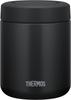 Thermos Vacuum Insulated Soup Jar 400ml Black Standard Model Insulation Easy To Clean Round Mouth Design for a Gentle Mouthfeel BK Heat/Cold JBR-401