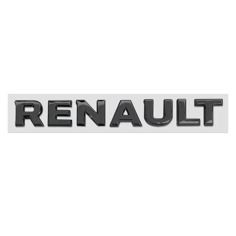 ABS 3D logo Car Rear Trunk Emblem Badge Sticker for Renault Megane 2 Duster Logan Captur Clio Laguna Fluence Kadjar Accessories Z666