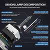 Roadsun Ксеноновые лампы D1S D2S D3S D4S HID 6000K Светодиодные фары ближнего и дальнего света Запасная ксеноновая лампа для фар автомобиля 12В С основанием на металлических креплениях
