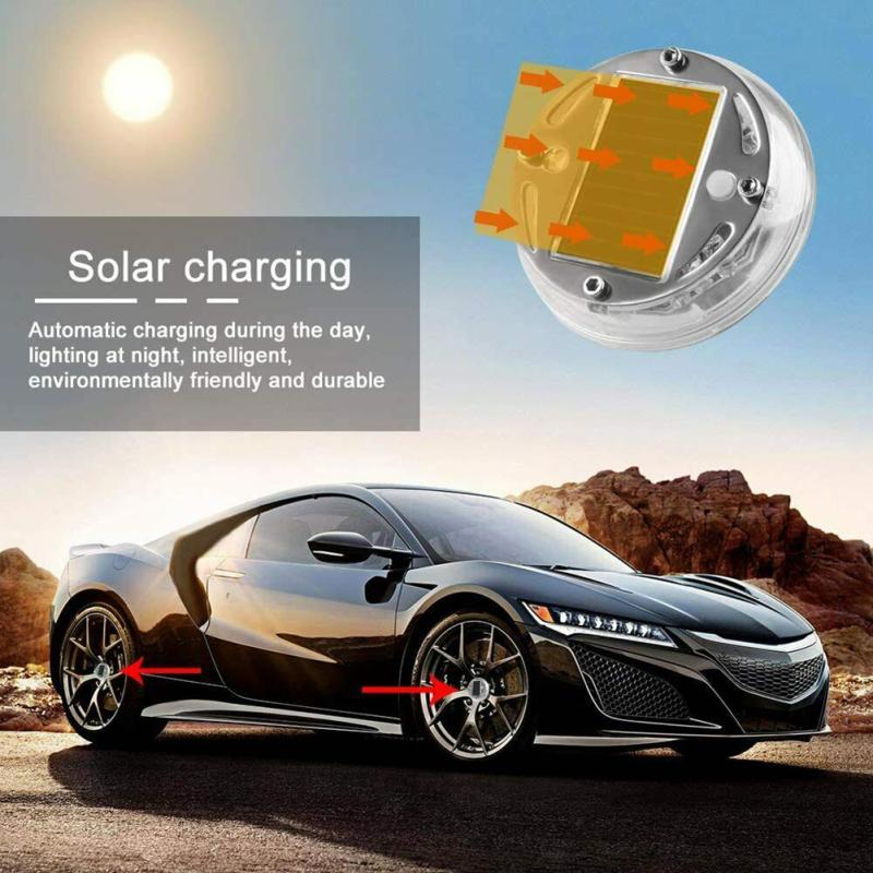 Solar Energy Auto Flash Led Tire Light Car Wheel Hub Lamp Colorful Strobe Light Modified Accessories