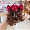 2Pcs Curly Children's Bow Wig Princess Bowknot Hairclip Fasion Baby Wig Hairpin  Daily