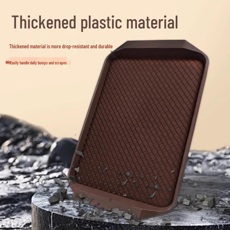 Пластиковый поднос для сервировки с противоскользящим покрытием