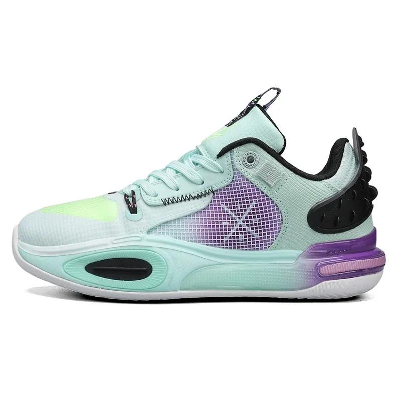 Мужские новые баскетбольные кроссовки, нескользящие, удобные, спортивные, профессиональные, дышащие, амортизированные, высококачественные баскетбольные ботинки