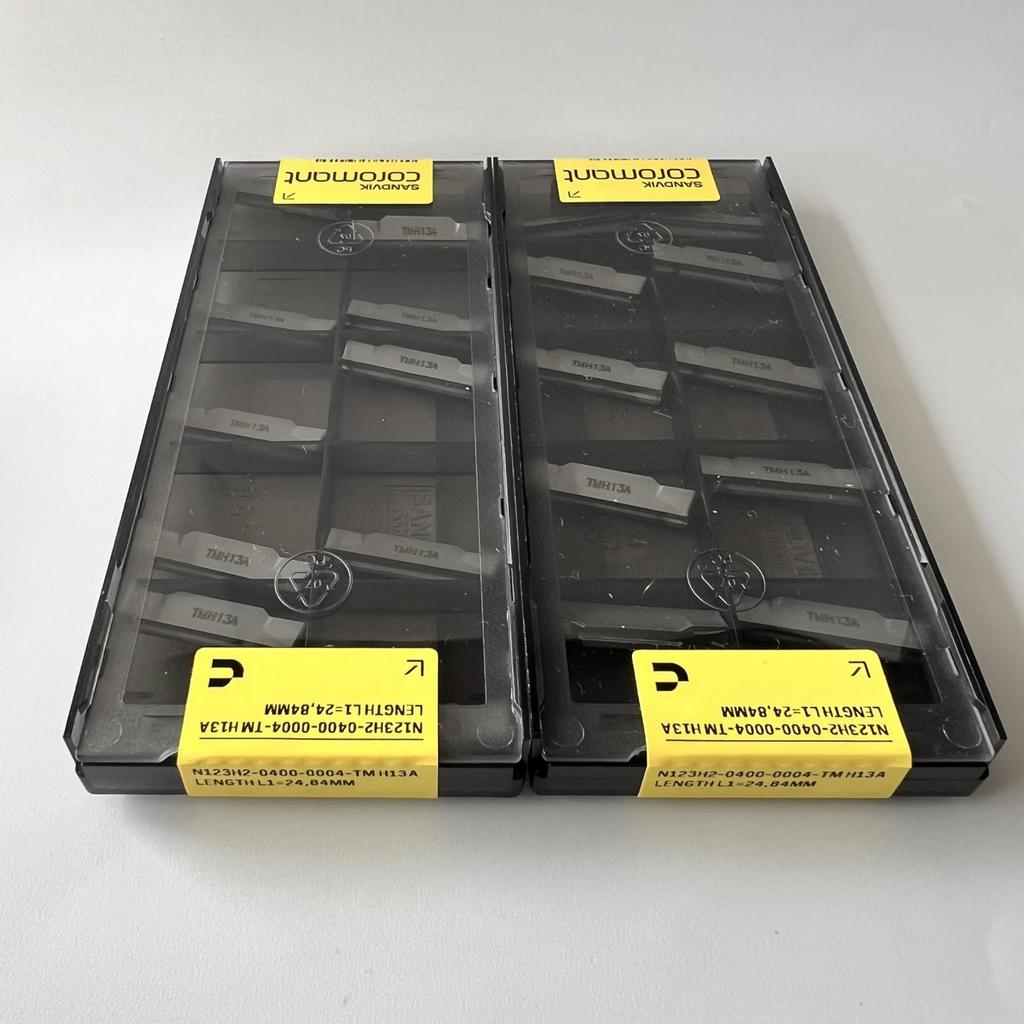 Sandvik / N123H2-0400-0004-TM H13A / Оригинальная шведская твердосплавная пластина 10 шт.