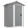 Garden Shed Grey 126 x 97.5 x 177 cm Galvanized Steel