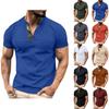 Men's Summer Leisure Culture Breathable Short Sleeved Shirt Top