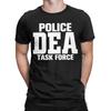 Винтажные футболки DEA Special Agent США для мужчин и женщин, с круглым вырезом, из чистого хлопка, с коротким рукавом, взрослые топы