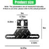 Craedli Trailer License Plate Bracket Frame, Universal Aluminum License Plate Holder with Light Mount Hole, Heavy-Duty Car Tag Bracket Trailer Mount