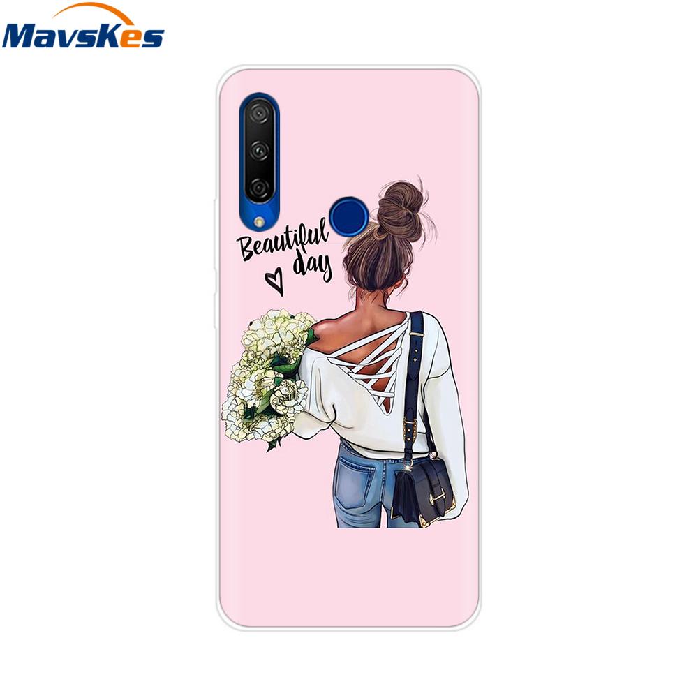 Крашеный чехол для Alcatel 1S 2020 5028Y 5028D Чехол Мягкий силиконовый чехол TPU Funda для Alcatel 1S 2020 Чехол Обложка Etui Бампер Coque