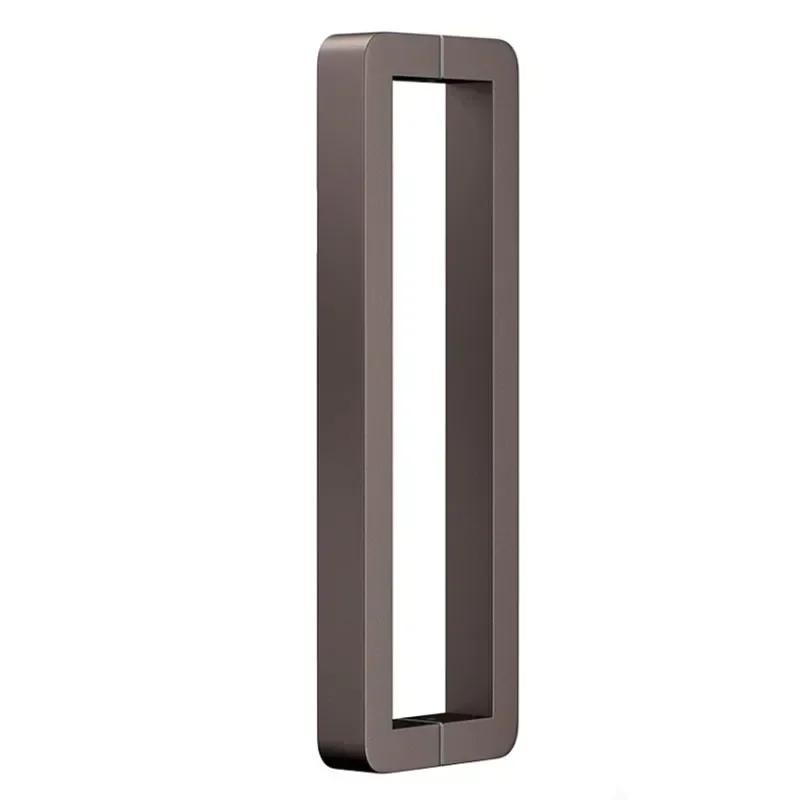 1 пара Ручка для стеклянной двери Квадратная трубка из нержавеющей стали Ручки Щетка Толстая Ручки для раздвижной амбарной двери Кухонные Ванные Аксессуары