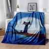 Pete Cat Flannel Blanket Soft Warm All-Season Throw, Design for Camping, Car Travel, Hiking Sofa, Bed, Office Perfect Gift for Parties
