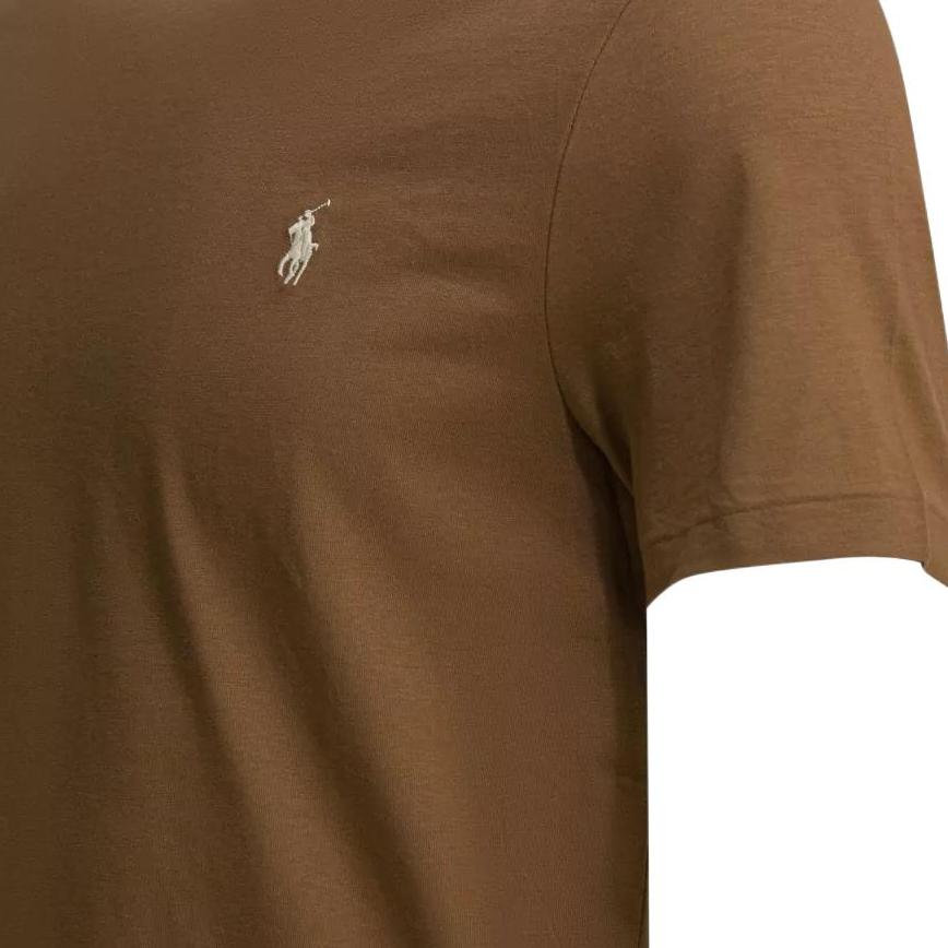 Мужская футболка с коротким рукавом и вышитым логотипом Polo Ralph Lauren, с круглым вырезом, топ 710671438-536
