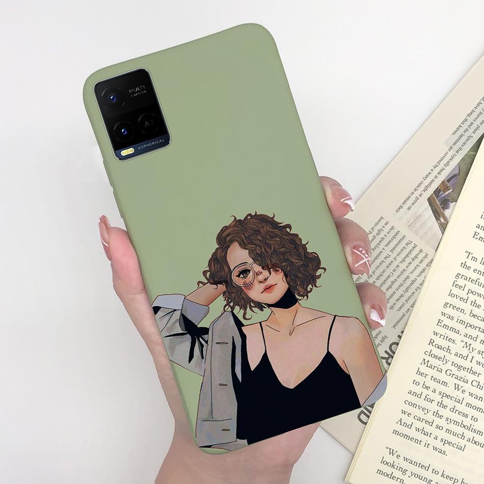 For Vivo Y33 Y33S Y21 Y21S Case Luxurious Silicone Soft TPU Matte Phone Back Cover For Vivo Y 33 Y33 S Y 21 S 21S Fundas Bumper