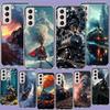 Чехол для телефона с паровозом для Samsung S25+ Edge Galaxy S24 FE S23 Ultra Capa Shell S22+ S21 Plus S20 FE Cover Силиконовый Мягкий ТПУ Coq