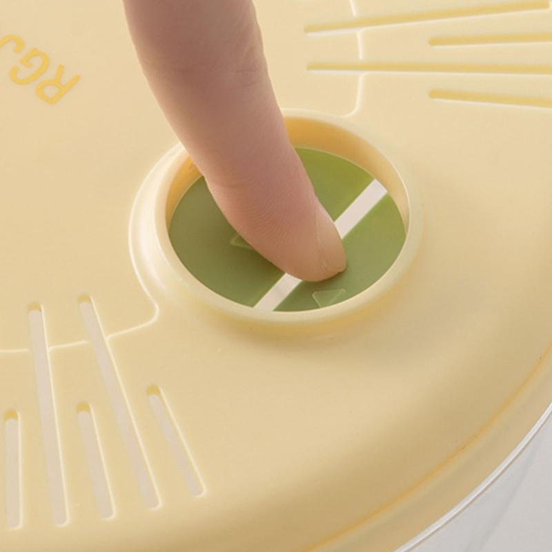 Multifunctional 2 In 1 Plastic Fruit Washing Bowl with Strainer and Integrated Drain Tray for Efficient Kitchen Use