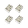 Jewelry Organizer Tray Inserts Set of 4 Women Earring Storage and Display Stackable Jewelry Armoire Accessories Solution