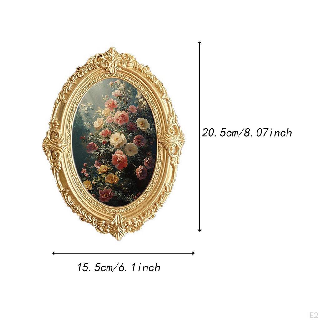 Винтажная фоторамка с тиснением, барочное европейское настенное украшение, дисплей для фотографий для