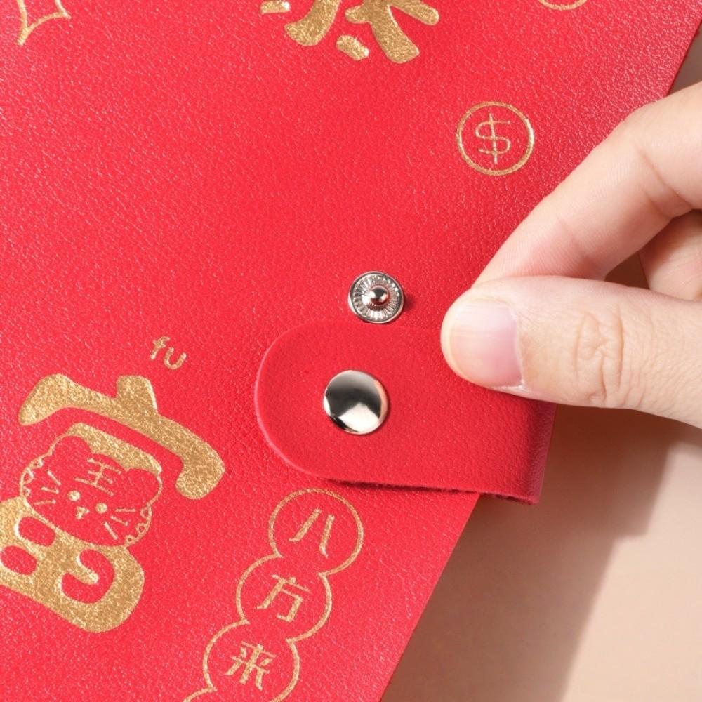 Chinese New Year Envelop Savings Challenges Book God of Wealth Style Cash Budget Notebook  Unisex