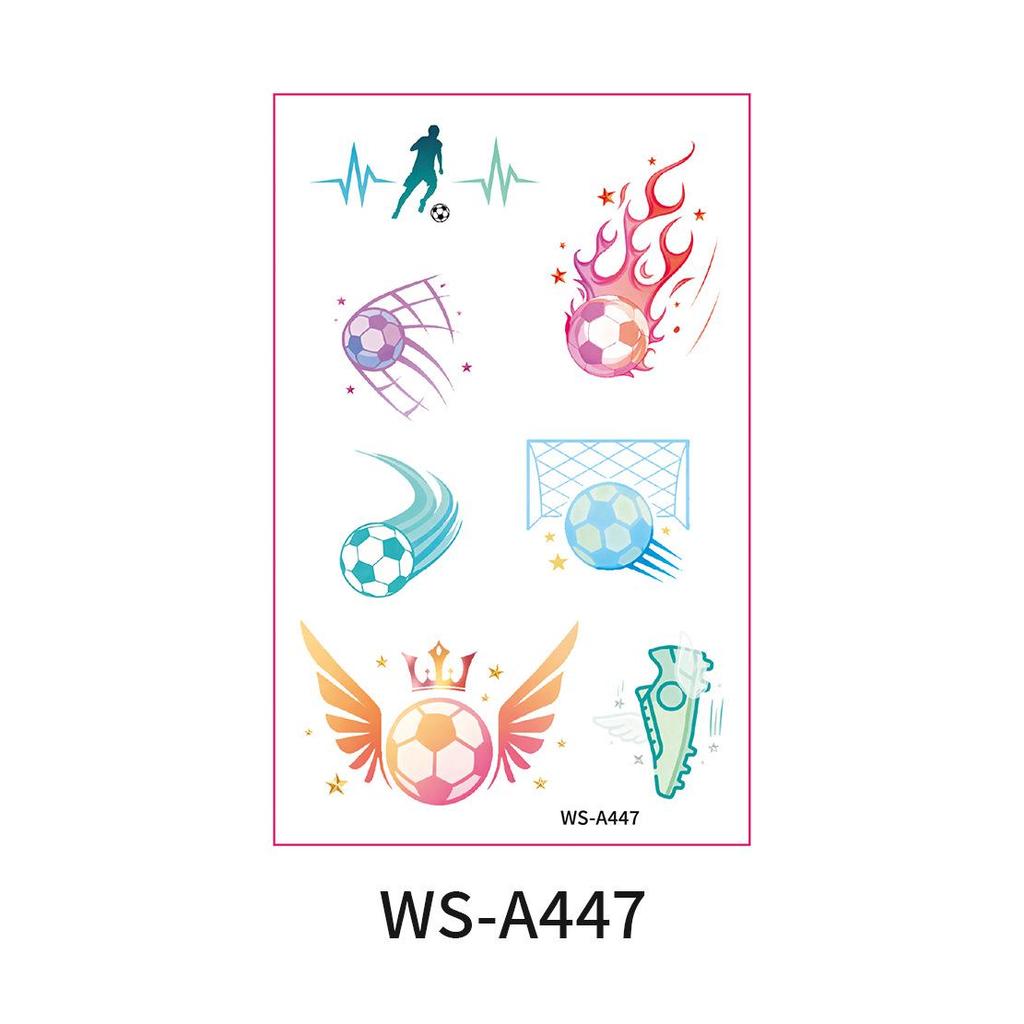 World Cup Waterproof Cartoon Face Tattoo Stickers for Sports Events and Parties