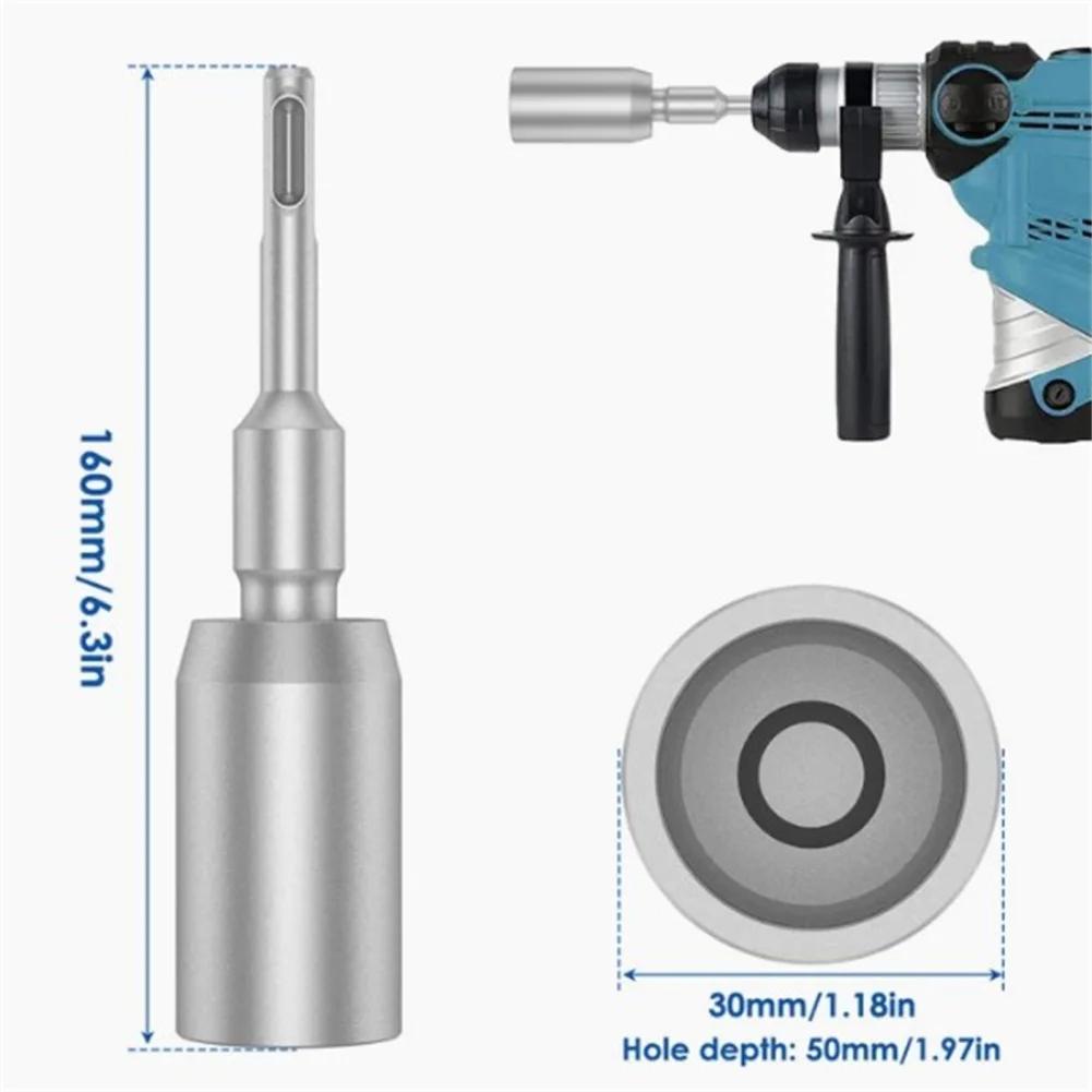 SDS-Plus Ground Rod Driver 30/45/65 мм T Post Ground Rod Driver Tool Изготовлен из кованой стали, сверло-отвертка, молоток