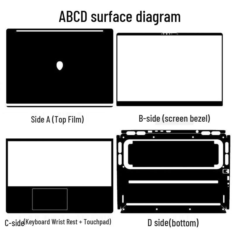 Alienware 2025 Starship 16X Однотонная Защитная Пленка для Ноутбука от Царапин