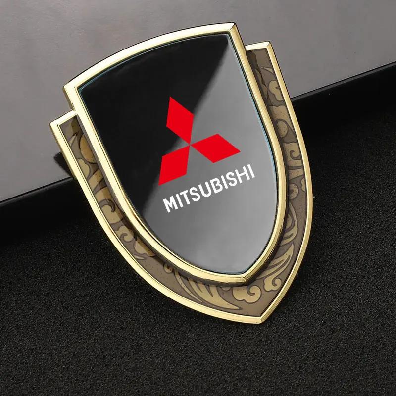 3D Металлическая Декоративная Наклейка на Кузов для Mitsubishi Совместима со Всеми Моделями Pajero Outlander Lancer Значок на Крыло Щит Эмблема Ac