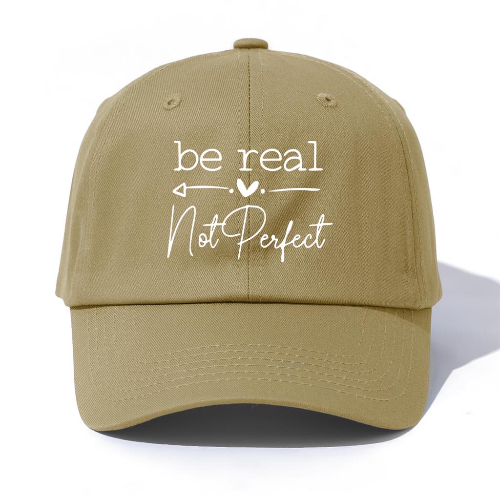 1 шт. Бейсболка BE REAL с принтом для взрослых, Минималистичный Ретро Стиль, Повседневная, Мягкая, Регулируемая, Кепка Папы, Идеально в качестве Подарка