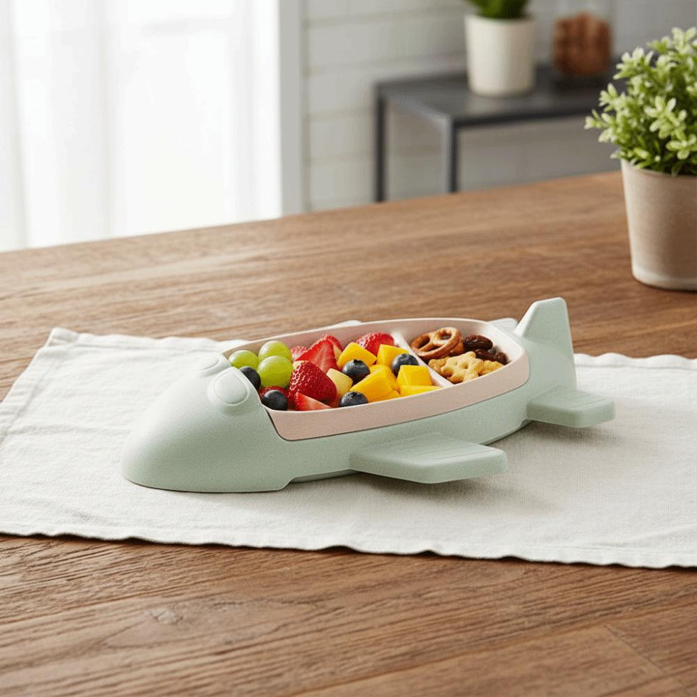 Deepened Food Tray Cartoon Dinning Plate Eco-friendly Food Dish Gifts