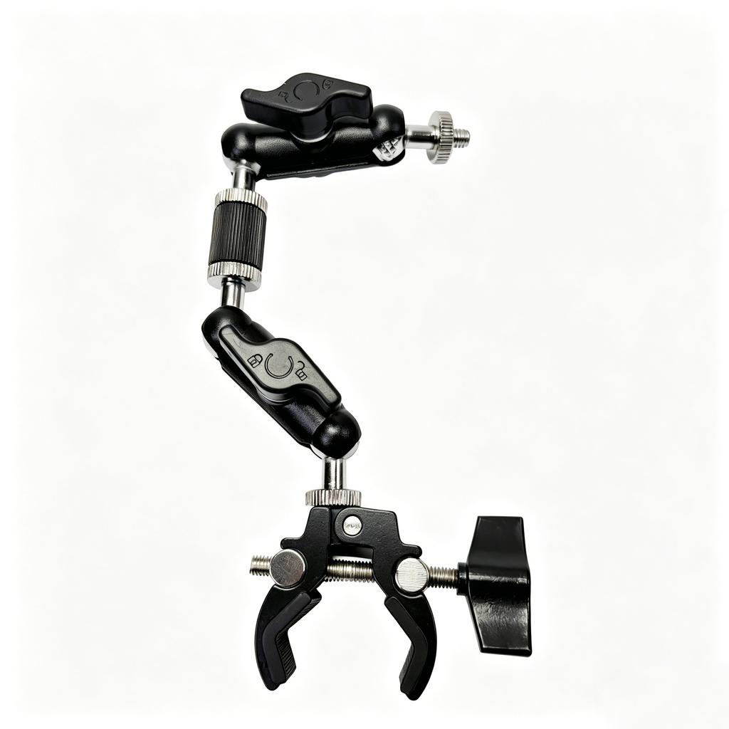 For Gopro Camera Super Clamp Mount with Double Ball Head Magic Arm Holder Bracket for Go Pro Hero Insta360 DJI Accessories