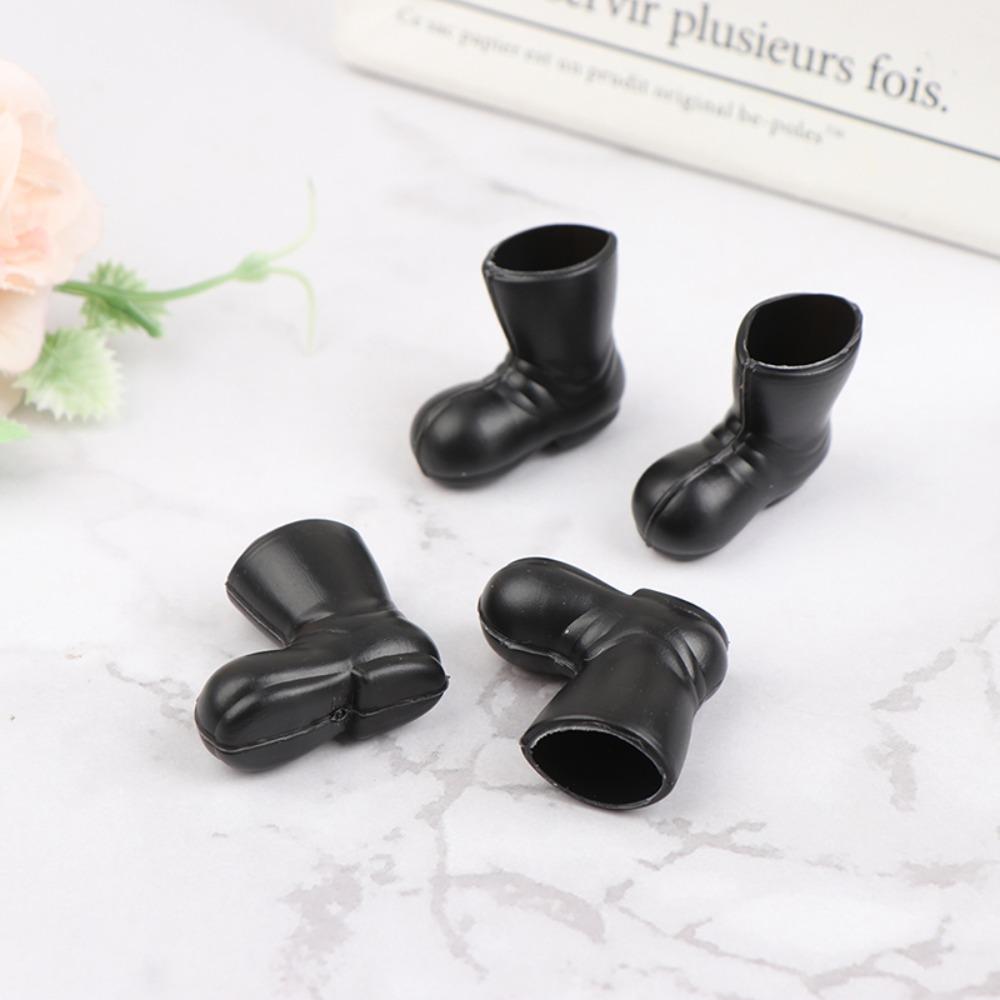 1:12 Doll House Mini Santa Shoes Christmas Boots Doll House Miniature Rain Shoes Ornaments Props
