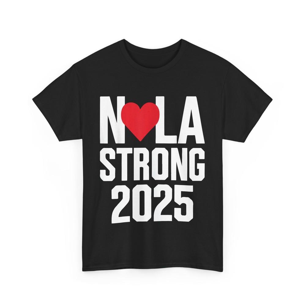 Нью-Орлеан NoLa Сильное Сердце 2025 Футболка Сильный Новый Орлеан
