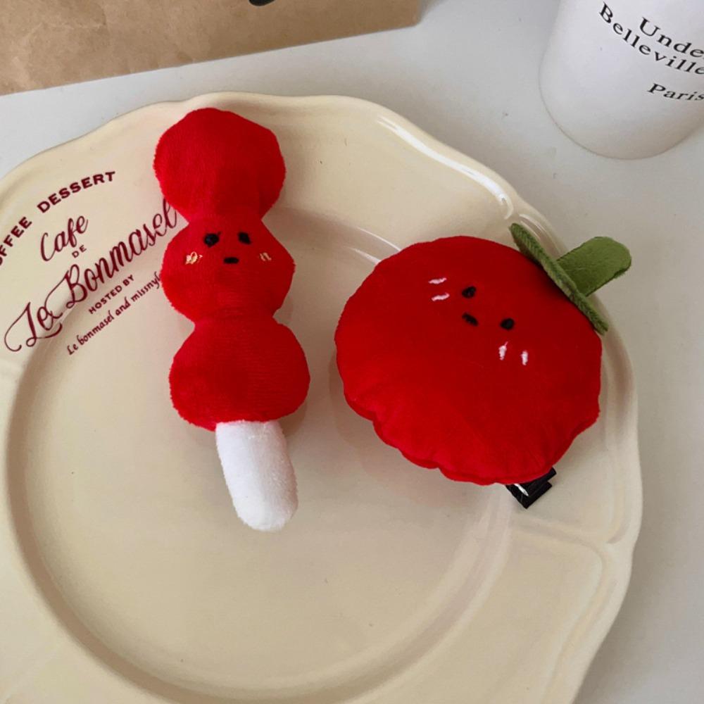 Simulation Food Funny Tomato Duckbill Clip Pretzel Cartoon Side Clip Croissant Hair Clip  Women