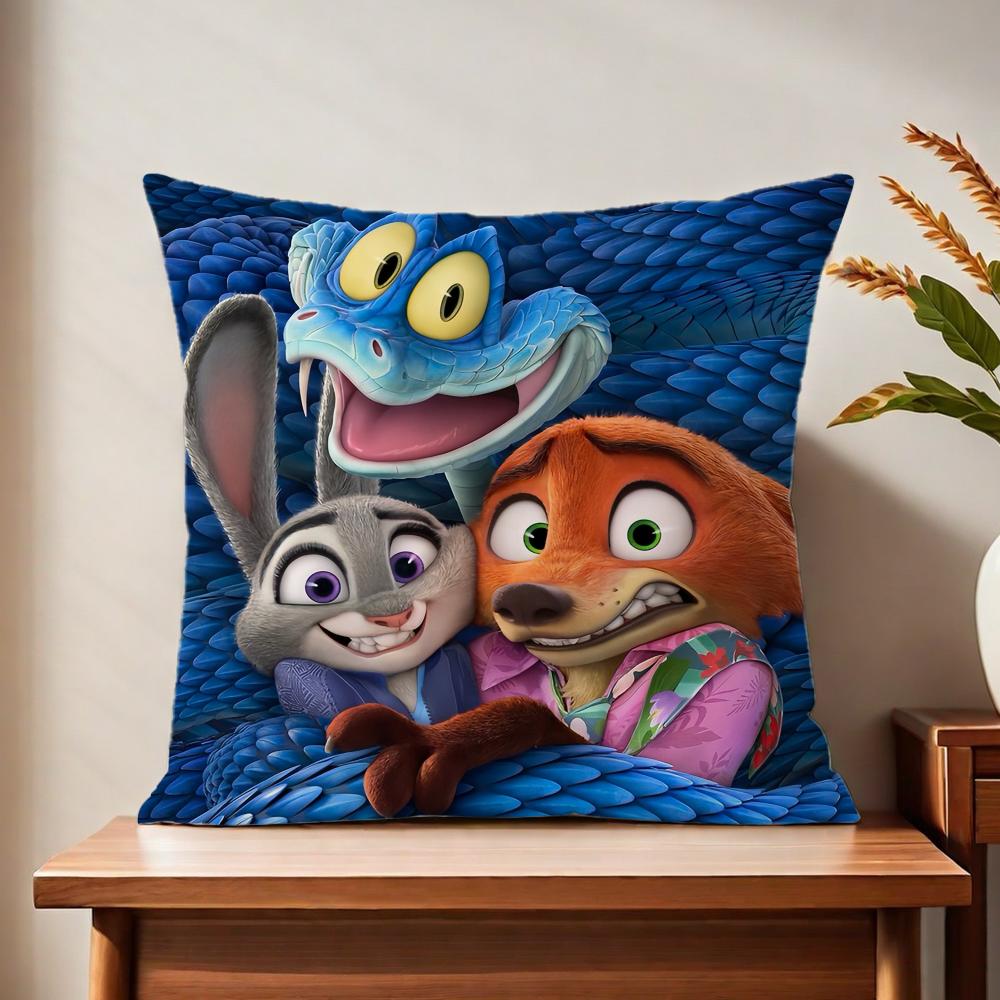 Cute art ZZootopia 2 dn cushion cover For Pillow Printing Sofa Decoration Home Car Room Coffee Shop Office Nordic Simplicity