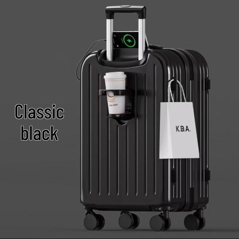 Чемодан-спиннер Lishen из ABS и PC с USB и подстаканником