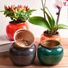 1 Set Flower Pot Dual Layer Shatterproof Plastic Decorative Plant Flower Pot with Water Container for Home