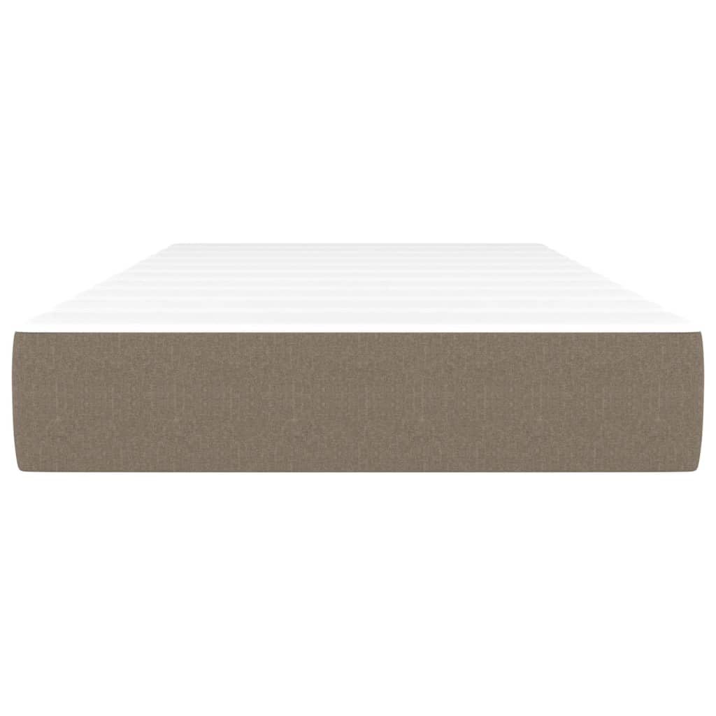 Vidaxl Materac Kieszeniowy, Taupe, 90X190X20 Cm, Tkanina