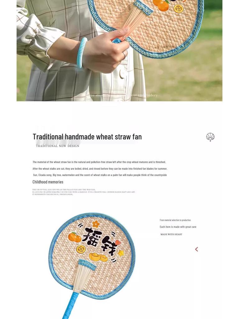 Старомодный веер из денежного дерева ручной работы