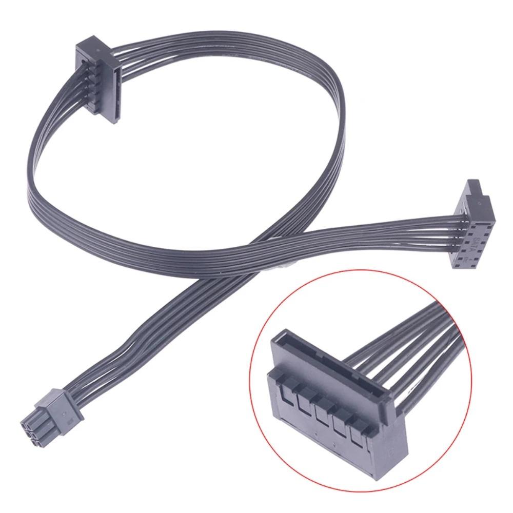 1‑to‑2 SATA Splitter Cable Mini 6 Pin‑Dual SATA Power Cord for Dell Motherboard HDD SSD Optical Drive DIY Desktop PC Hardware