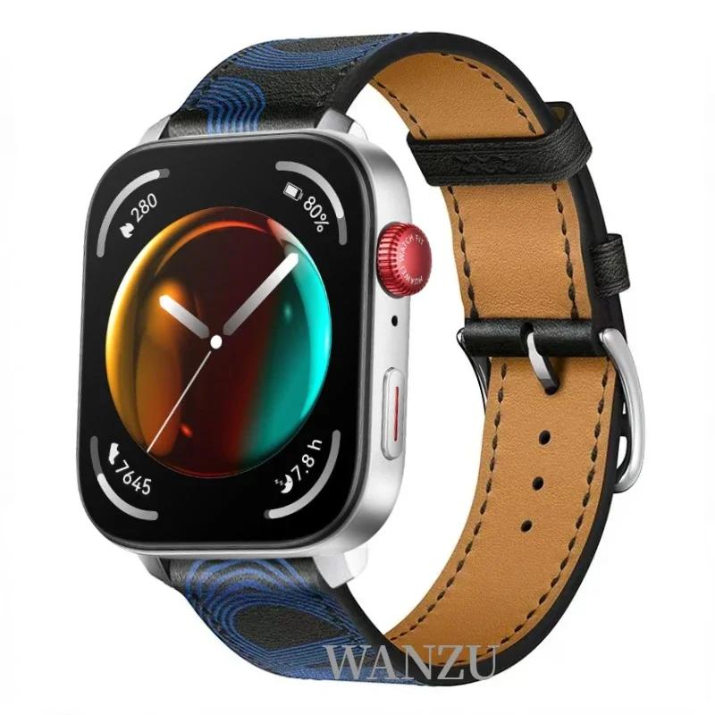 Высококачественный кожаный ремешок для Huawei Watch Fit 5 Pro/4 Pro, спортивный, удобный, дышащий браслет, аксессуар Correa для Huawei Fit 5/4/3