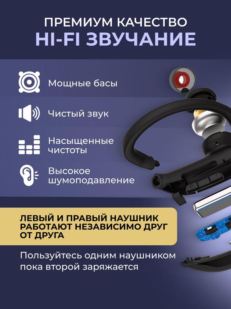 Xiaomi Беспроводные наушники с микрофоном, Bluetooth, USB Type-C, прозрачные, черные