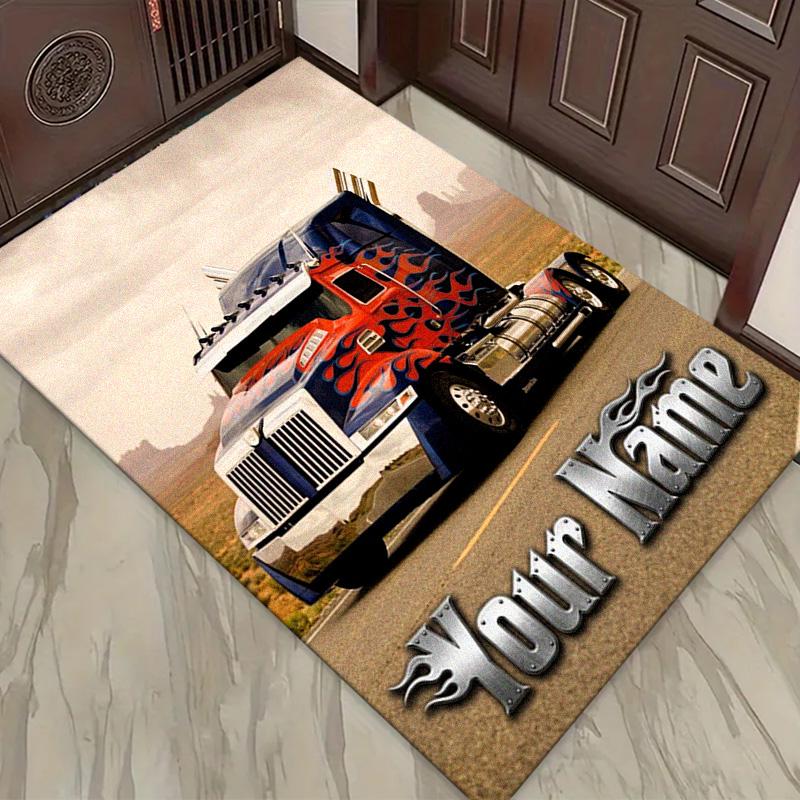 Name Custom Truck Carpet Rug for Living Room Bedroom Home Sofa Decoration,Kids play Non-slip Floor Mat